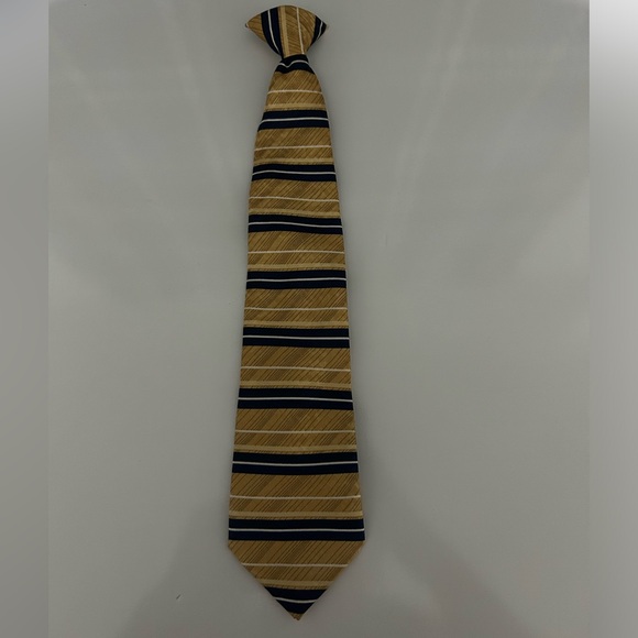 Boy's Clip On Tie Stripes - Picture 1 of 4